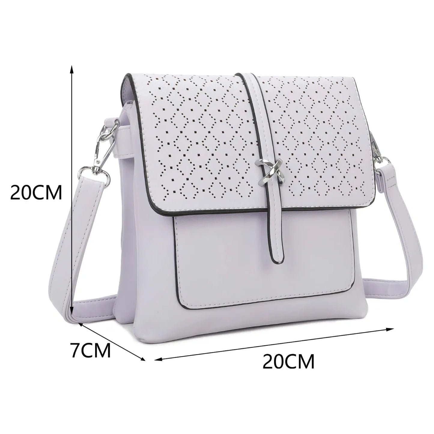Sophie 3 Compartment Shoulder Bag - Lavender