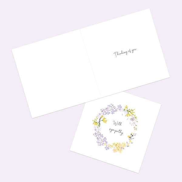 Wildflowers Sympathy Card