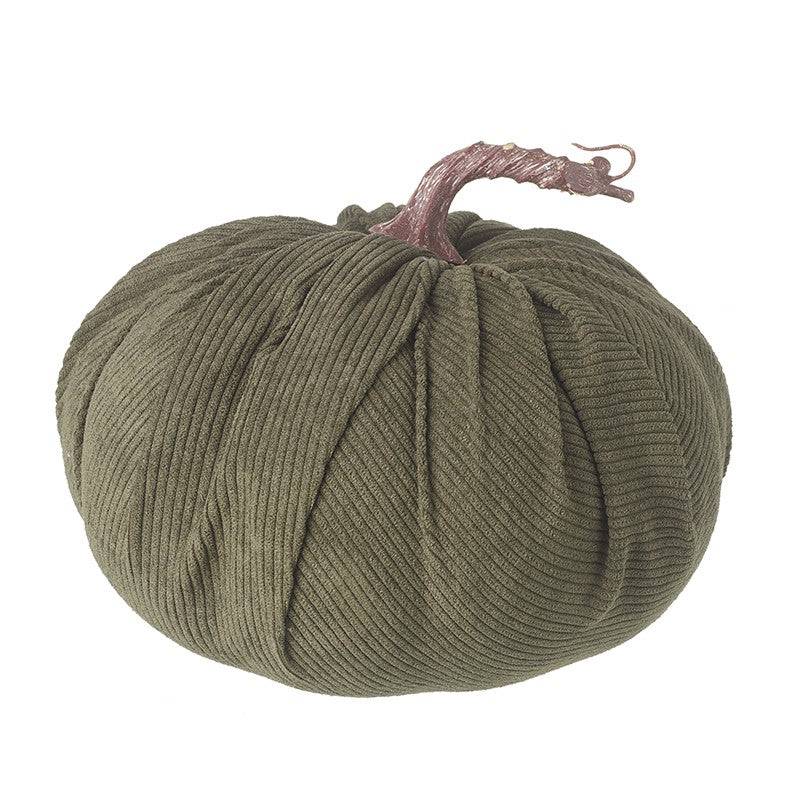 Green Cord Frabric Pumpkin