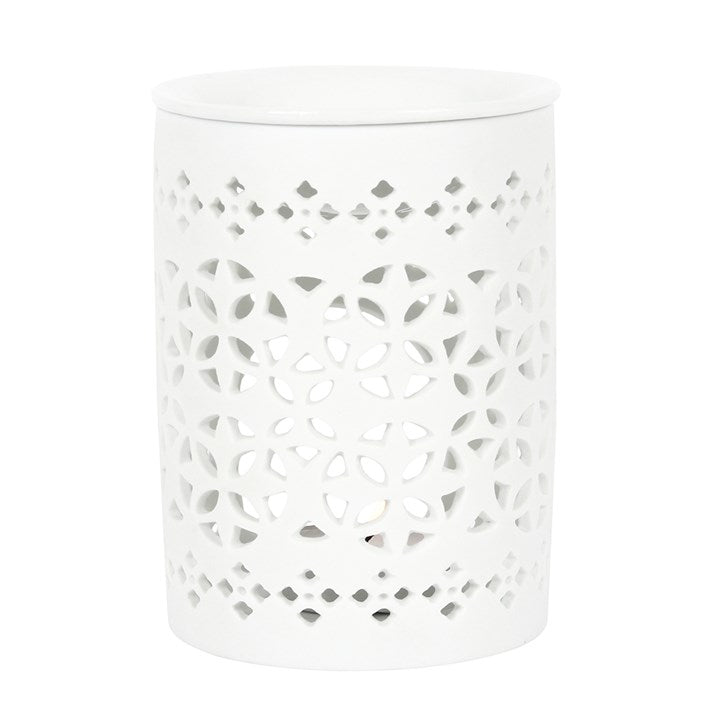 White Matte Cut Out Wax Burner