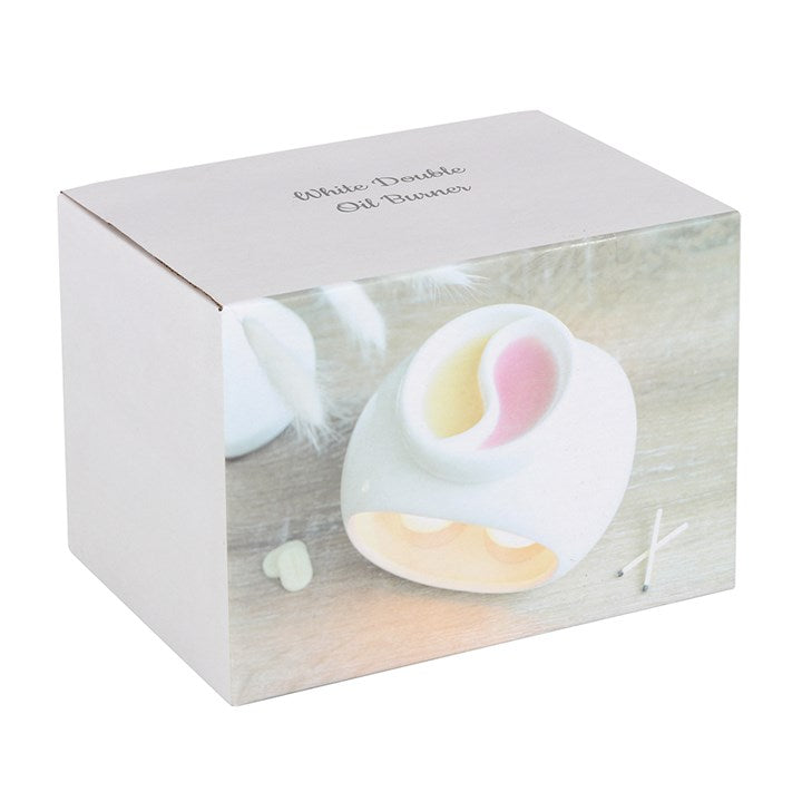 Off White Double Wax Burner
