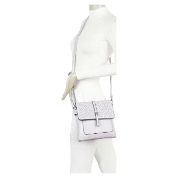 Sophie 3 Compartment Shoulder Bag - Lavender