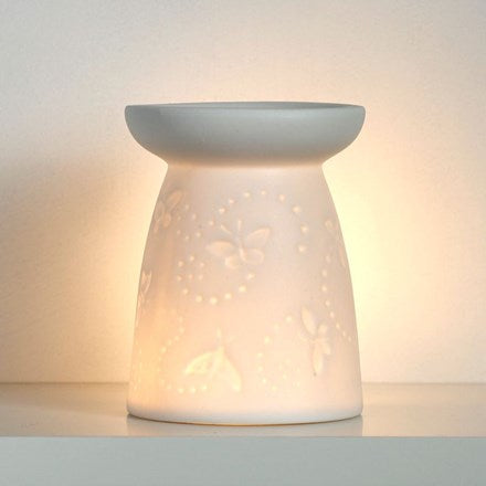 Butterfly Embossed Ceramic Wax Burner