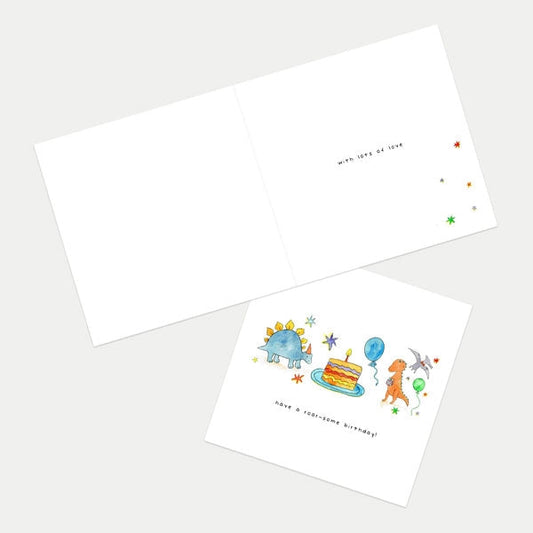 Cute Dinosaurs Kids Birthday Card