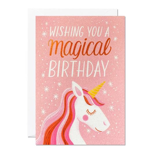 Unicorn Kids Birthday Card