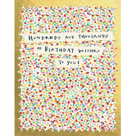 Hundreds & Thousands Birthday Card