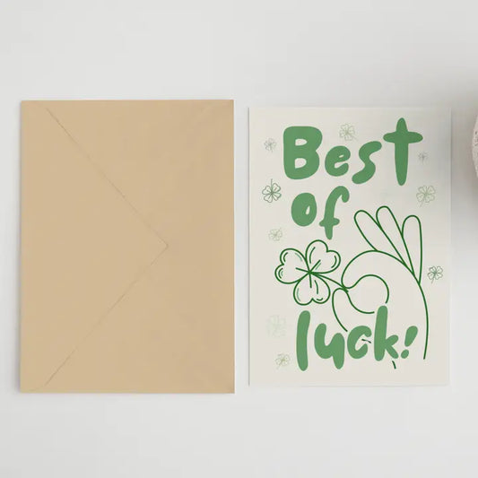 Best Of Luck Greeting Card