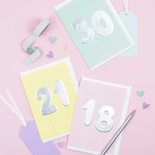 21st Birthday Balloons Card