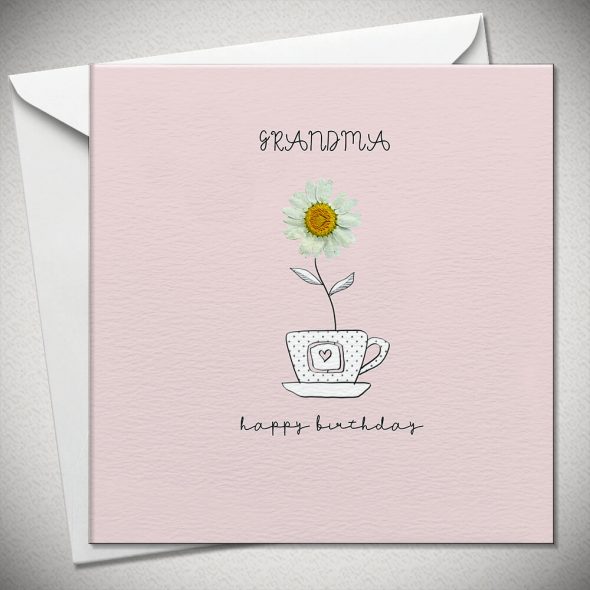 Grandma Happy Birthday Daisy Card