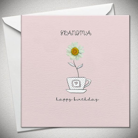 Grandma Happy Birthday Daisy Card