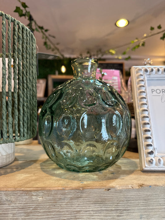 Recycled Ball Vase Assorted Design 18cm