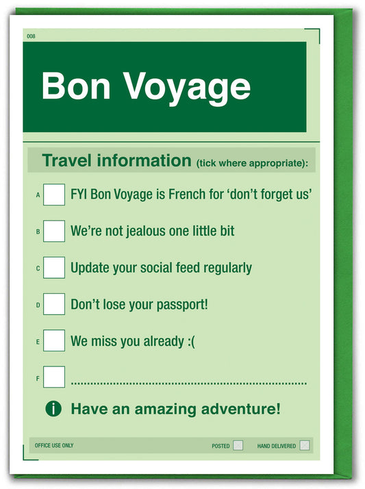 Bon Voyage Card