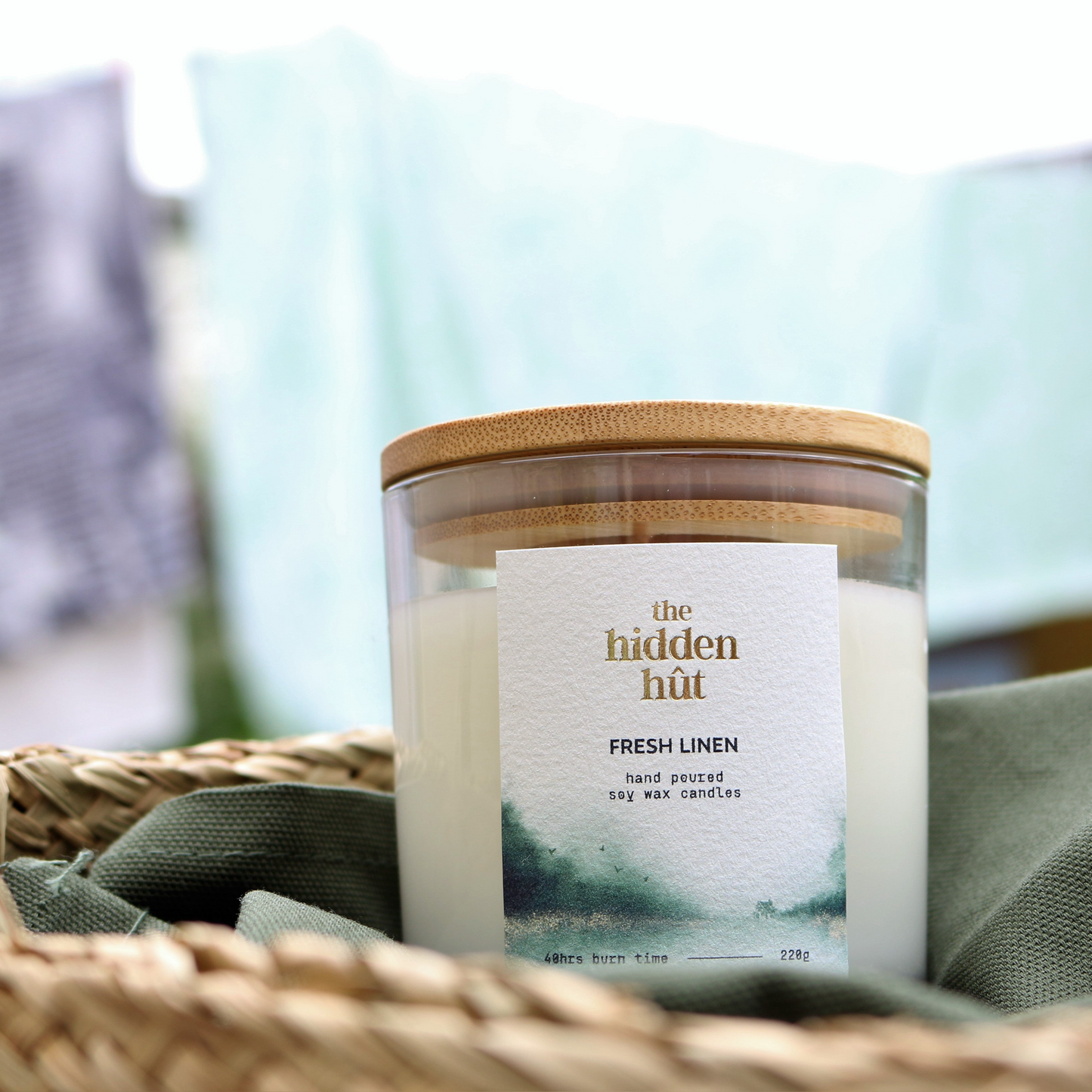 Fresh Linen 220g Candle