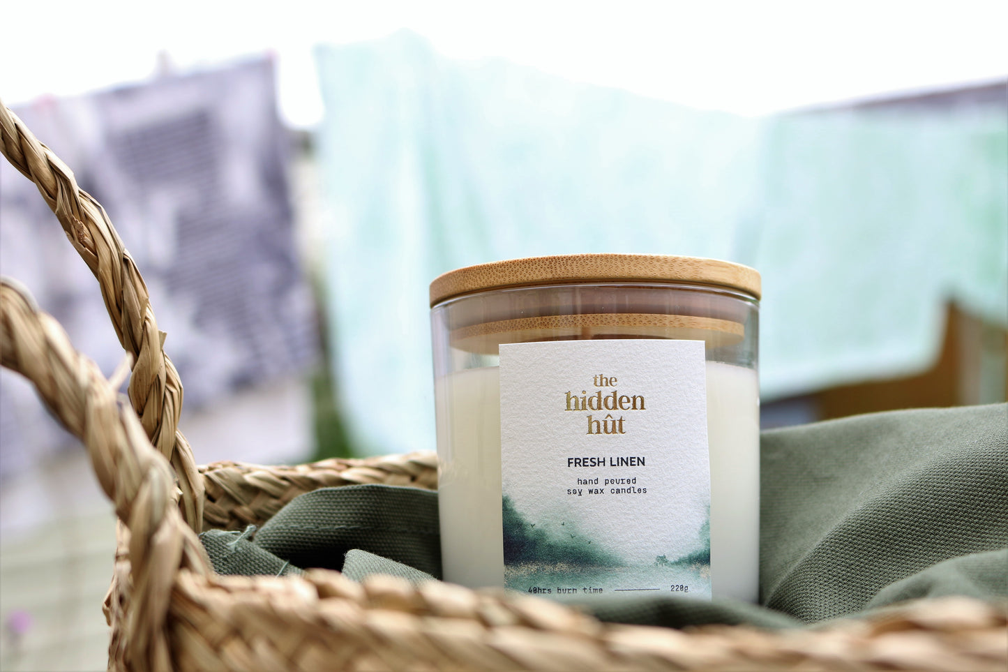 Fresh Linen 220g Candle