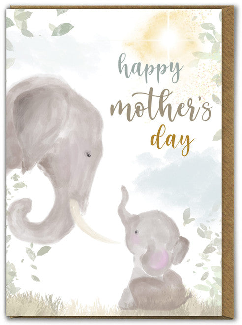 Elephants Mothers Day Card