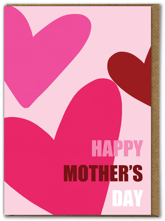 Mothers Day With Hearts Card