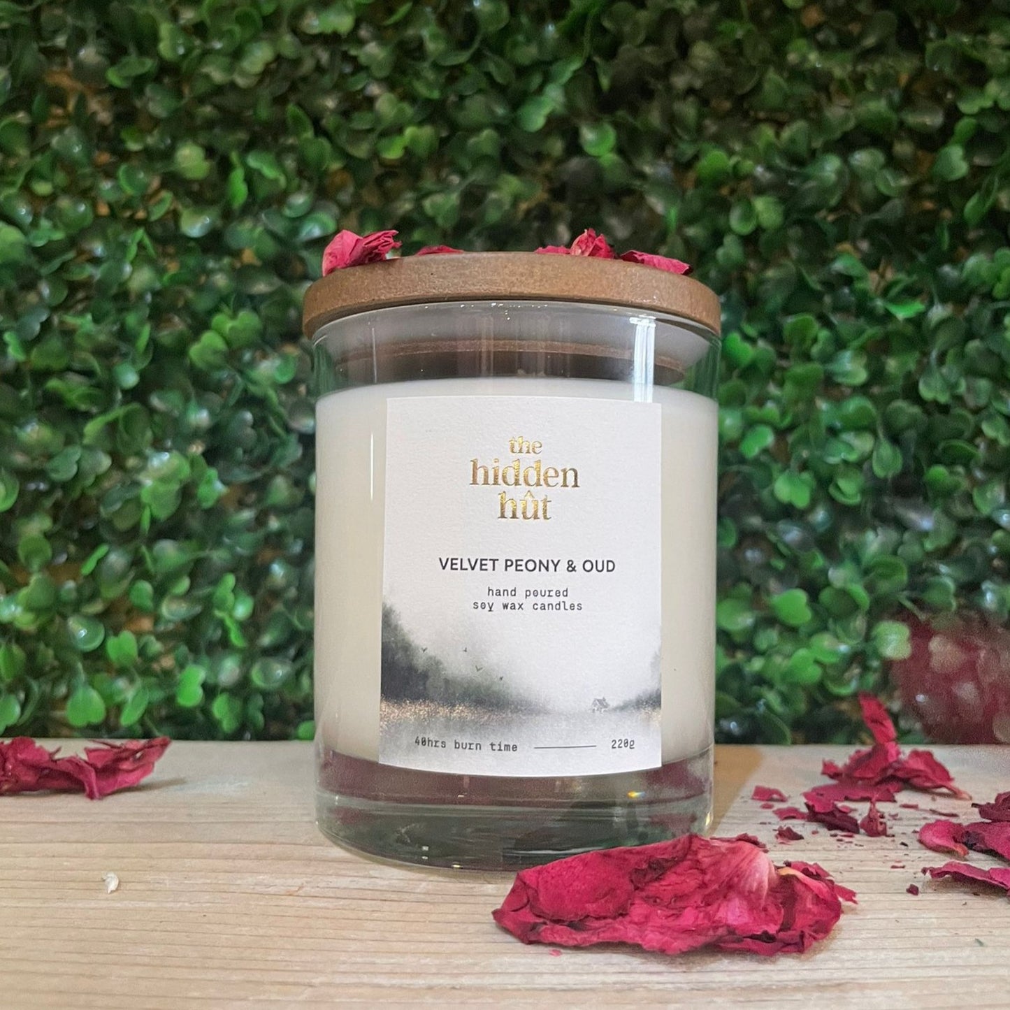 Velvet Peony & Oud 220g Candle