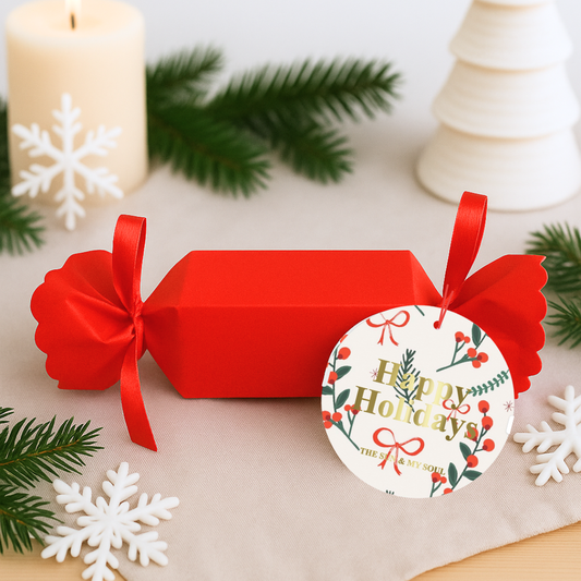 Happy Holidays Christmas Cracker Bath Bomb Set