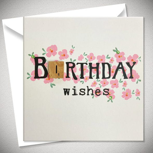 Birthday Wishes Scrabble Card