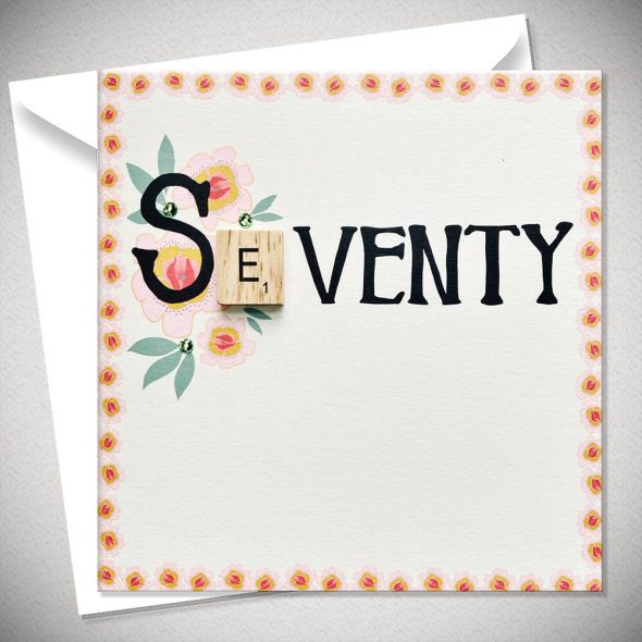 Seventy Scrabble Card