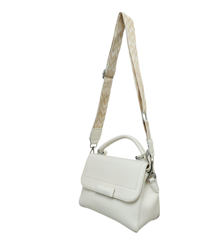 London Soft Pu Silver Hardware Top Handle Bag