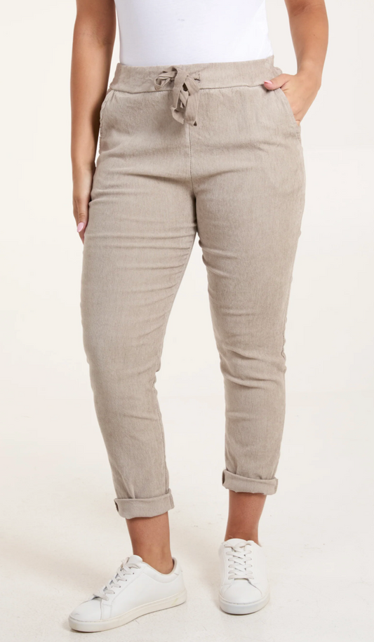 Baby Coudroy Magic drawstring Trousers (2 colours)