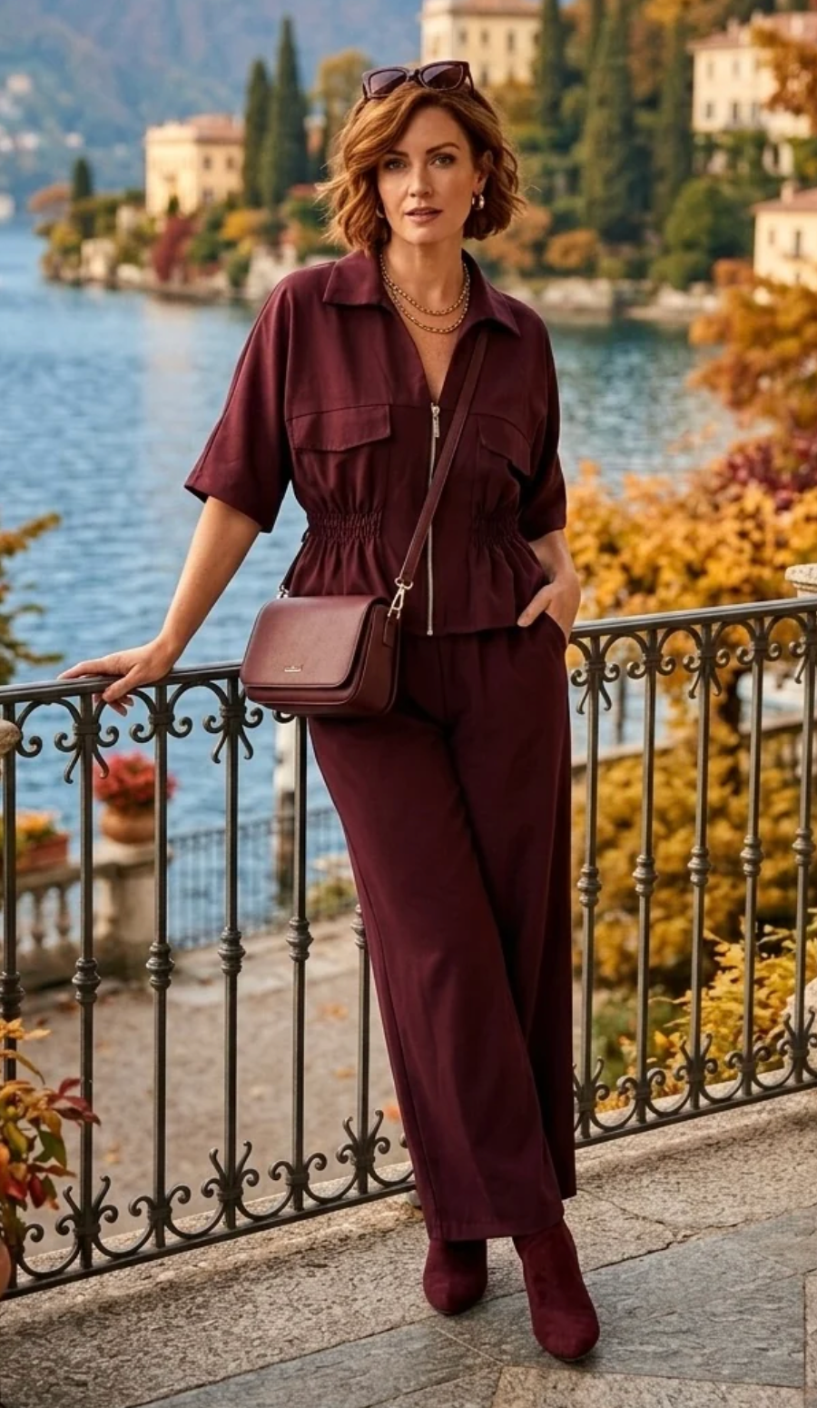 Side Elasticated Zip Detail Set