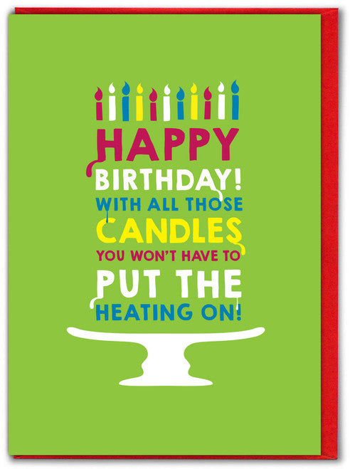 Birthday Candles Heating Card