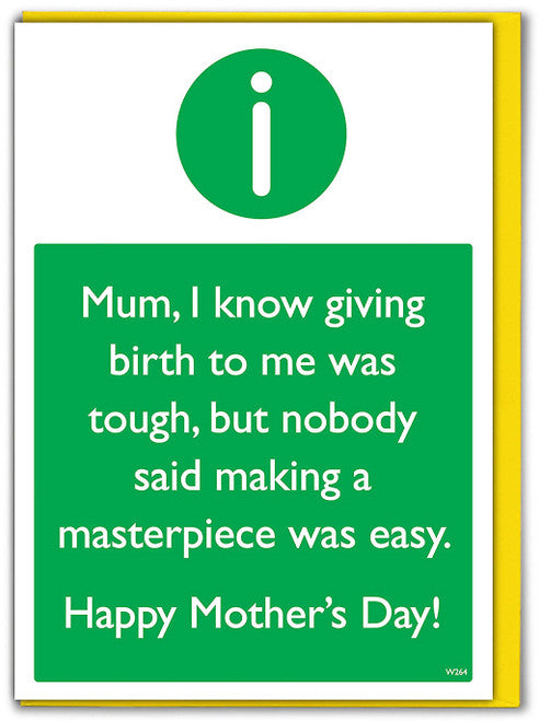 Masterpiece Mothers Day Card