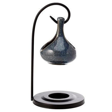Teardrop Hanging Burner With Metal Stand - Blue