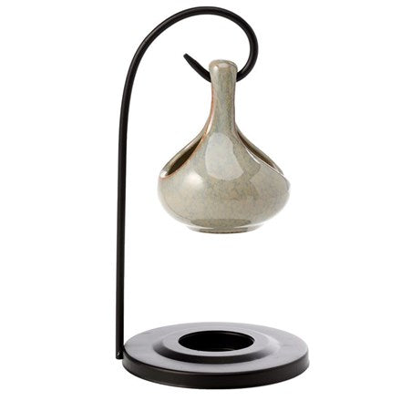 Teardrop Hanging Burner With Metal Stand - Green