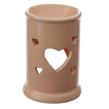 Heart Cut Out Wax Burner - Pink