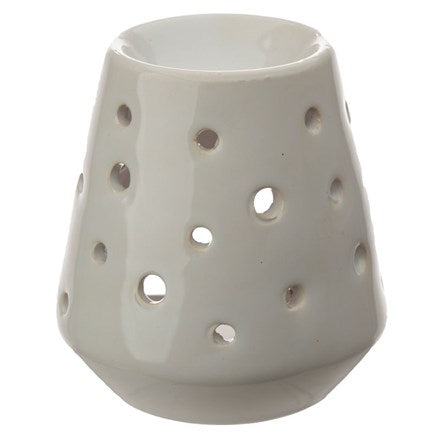 Eden Tapered Ceramic Wax Burner - White