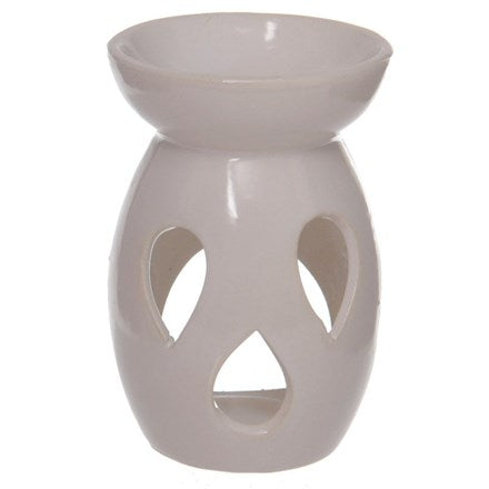 Teardrop Cut Out Burner - White