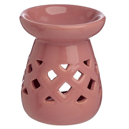 Ceramic Lattice Cut Out Burner - Pink