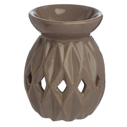 Ceramic Wax Burner - Brown