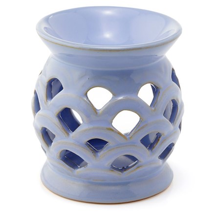 Scallop Cut Out Ceramic Burner - Blue